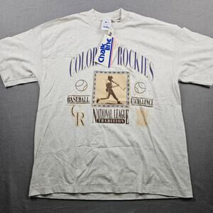 Vintage Chalk Line Colorado Rockies Shirt NOS Men's XL Single Stitched MLB Rare